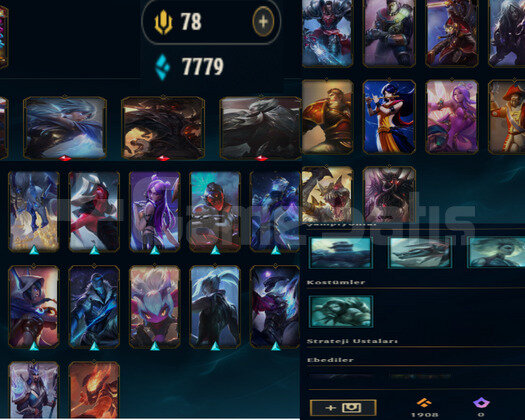 TR2016 KURULUM TOP ADC MAİN 29 SKIN 58 HERO UNRANK