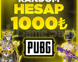 DOPDOLU 1000TL++ PUBG MOBİLE RANDOM HESAP