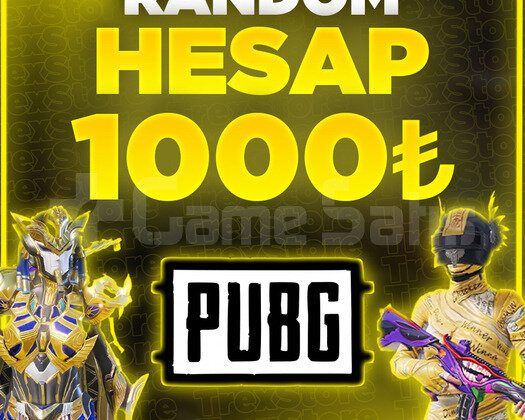 DOPDOLU 1000TL++ PUBG MOBİLE RANDOM HESAP