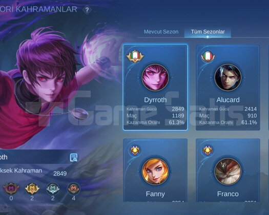 ORANLI 300 SKIN EXP MAIN HESABI