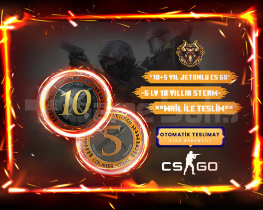 10+5 YIL JETON +18 YIL İLK MAİL STEAM