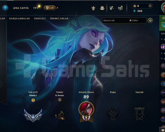 EUW 32 LEVEL 4 SKİNLİ HANDMADE MAİLLİ HESAP!!!