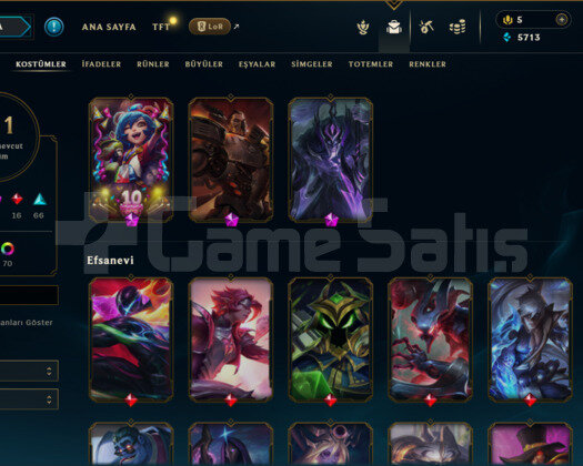EUW 131 Skin | 425LvL | 111 Champ | Mailli