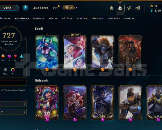 TR 727 Skin | 155 Champ | 79LvL |  Tel Onaysız