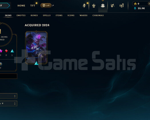 EUW Unranked | 1 Kostüm - 25K Mö | LoL Hesap