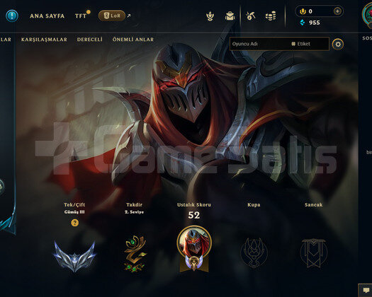 TR Gümüş 3 | 3 Kostüm - 30 Hero | LoL Hesap
