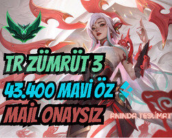 TR ZÜMRÜT 3 I 43.400 MAVİ ÖZ I MAİL ONAYSIZ