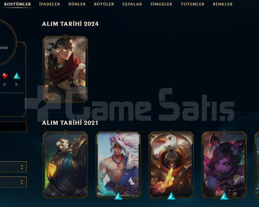 TR Gümüş 2 | 6 Kostüm - 31 Hero | LoL Hesap