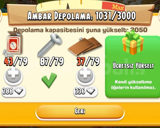 90 LVL 8000 AGİL 3000 AMBAR DEPOLU OYUN