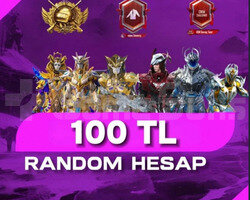 100 TL ULTRA MEGA VİP BOŞ YOK RANDOM HESAPLAR