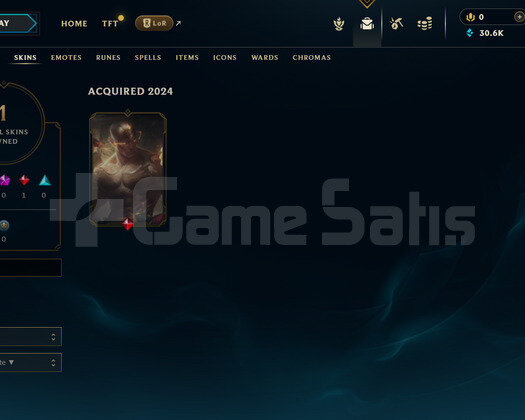 EUW Unranked | 1 Kostüm - 30K Mö | LoL Hesap