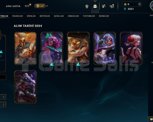 EUW 50 LEVEL 6 SKİNLİ HANDMADE MAİLLİ HESAP!!!