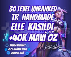 HANDMADE TR +40K MAVİ ÖZ UNRANKED 30LVL