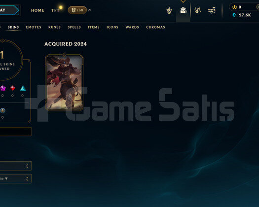 EUW Unranked | 1 Kostüm - 27K Mö | LoL Hesap