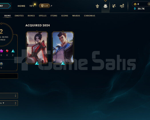 EUW Unranked | 2 Kostüm - 30K Mö | LoL Hesap