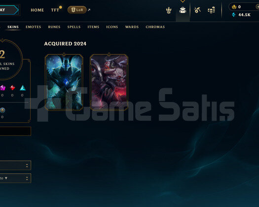 EUW Unranked | 2 Kostüm - 44K Mö | LoL Hesap