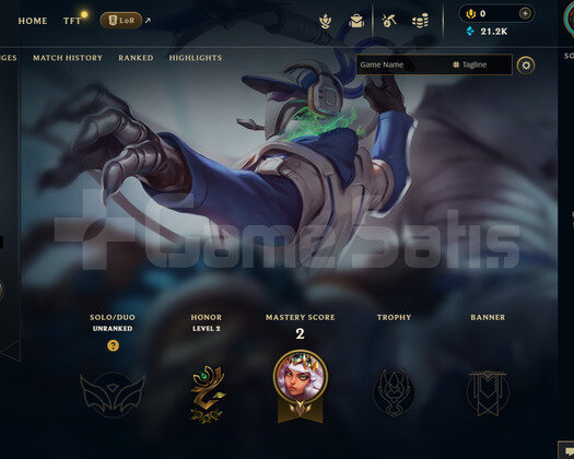 EUW Unranked | 1 Kostüm - 21K Mö | LoL Hesap