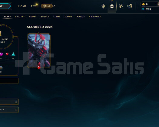 EUW Unranked | 1 Kostüm - 20K Mö | LoL Hesap