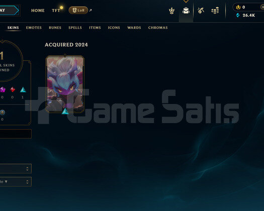EUW Unranked | 1 Kostüm - 20K Mö | LoL Hesap