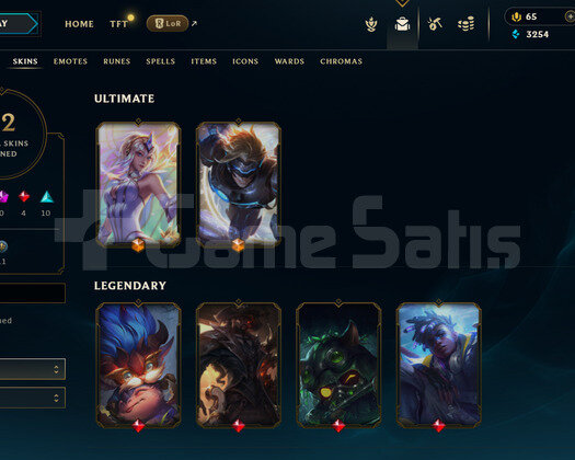 EUW 122 LEVEL - 56 HERO 32 KOSTÜM HANDMADE HESAP
