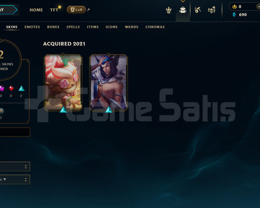 EUW Unranked | 2 Kostüm - 26 Hero | LoL Hesap