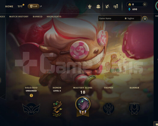 EUW Unranked | 2 Kostüm - 26 Hero | LoL Hesap