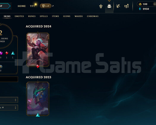 EUW Unranked | 2 Kostüm - 36 Hero | LoL Hesap