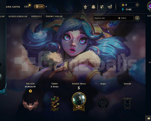 TR Bronz 3 | 1 Kostüm - 36 Hero | LoL Hesap