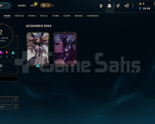 EUW Geçen Sezon Plat | 2 Kostüm - 35K Mö | LoL Hes