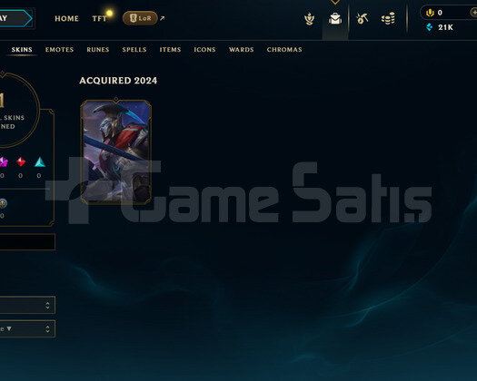EUW Unranked | 1 Kostüm - 21K Mö | LoL Hesap