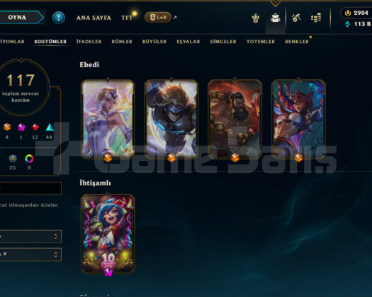 TR/117 SKİN/3K RP/113K M.Ö/180 İhtişamlı Öz/314LvL