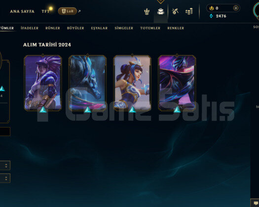 EUW 41 LEVEL HANDMADE 4 SKİNLİ MAİLLİ FRESH HESAPP