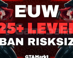 EU 25+ Seviye LOL Fresh Hesap GARANTİLİ