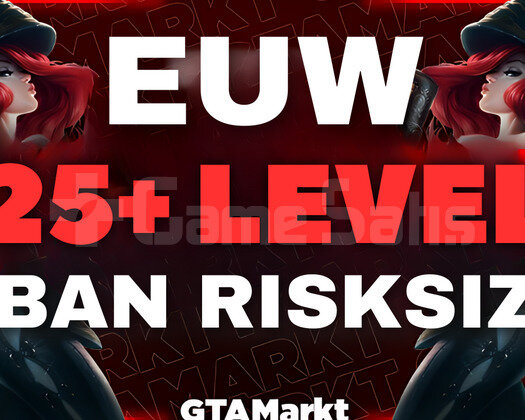 EU 25+ Seviye LOL Fresh Hesap GARANTİLİ