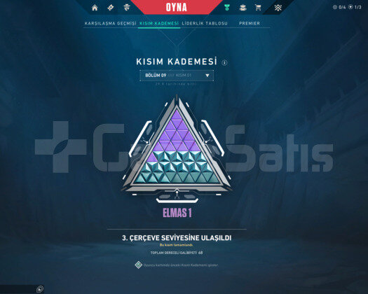 VALORANT ÖNCEKİ SEZON ELMAS RGX KARAMBİTLİ HESAP