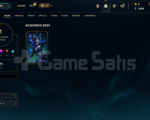 EUW Geçen Sezon Zümrüt | 1 Kostüm - 26 Hero | LoL