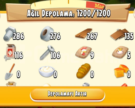 1200 DEPOLU İÇİ AGİL AMBAR DOLU OYUN