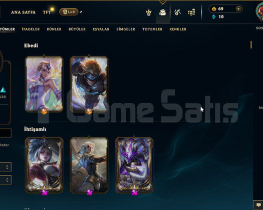 EUW 435LV-235SKİN - BOL DEĞERLİ SKİN- MAİL DEĞİŞEN
