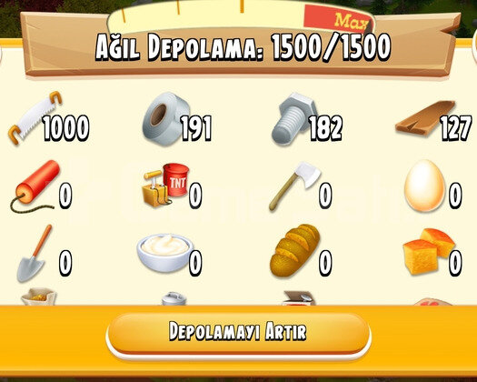 1400-1500 DEPOLU İÇİ TESTERE + AGİL DOLU OYUN
