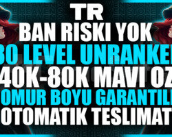 TR BAN RİSKSİZ UNRANKED 40-80K MAVİÖZ