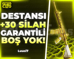 +30 SİLAH SKİN +DESTANSI UVİP+ PUBG RANDOM