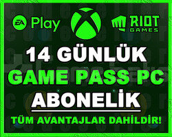 GAME PASS PC + EA PLAY + RIOT GAMES - 14 GÜNLÜK
