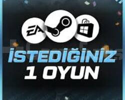 İstediğiniz bir oyun + Destek + Garanti
