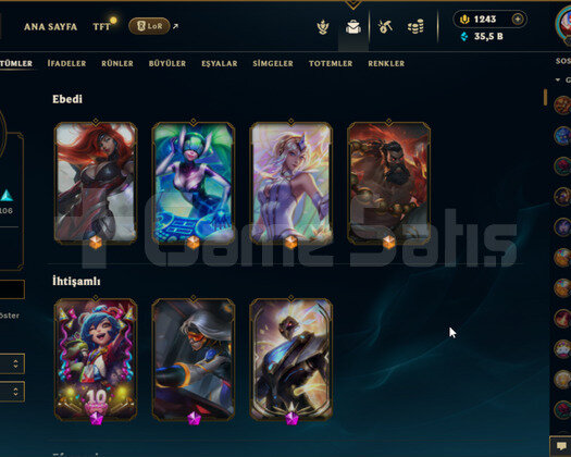 EUW 78LV 265KOSTÜM TEL ONAYSIZ GANİMET DOLU HESAP