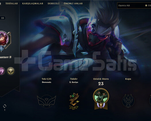 TR 25 LVL 38 ŞAMPİYON HANDMADE - SKINLI HESAP