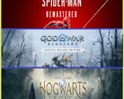 Spider Remastered + God Of War + Hogwarts