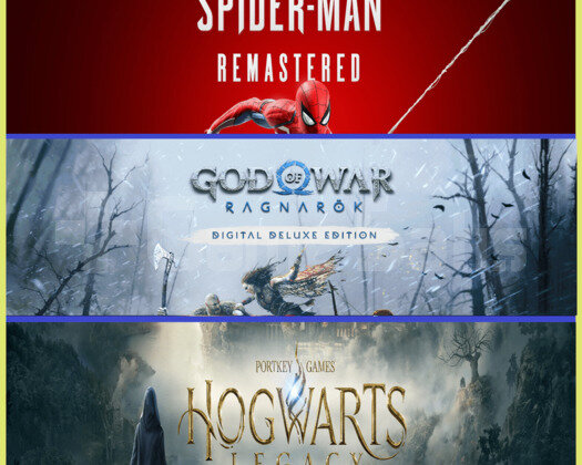 Spider Remastered + God Of War + Hogwarts