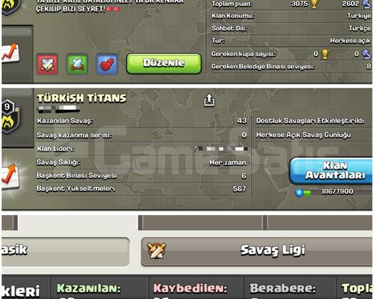 9LEVELTÜRKİSH TİTANS Eşsiz Klan