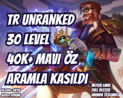 ARAMLA KASILDI! TR 40K+ MAVİ ÖZ VIP 30LVL UNRANKED