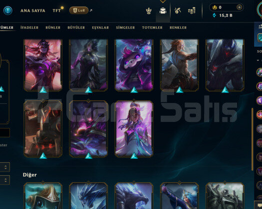 EUW 66 LEVEL HANDMADE 17 SKİNLİ MAİLLİ HESAP!!!